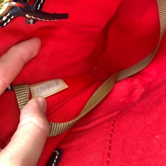 Dooney & Bourke Black Pebble Leather Purse Zip Satchel Handbags - Picture 9 of 15